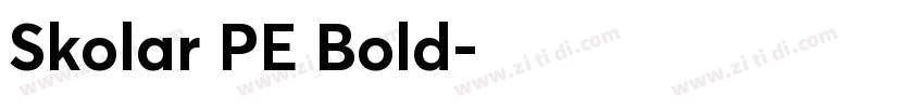 Skolar PE Bold字体转换